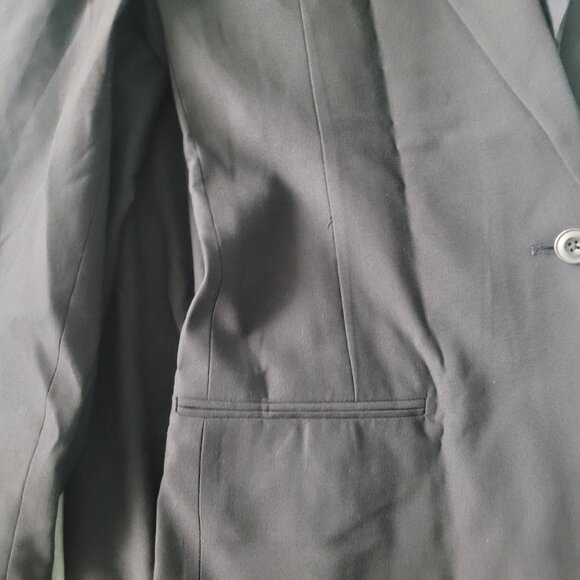 NWT CALVIN KLEIN Women's Refined Stretch Cinch Blazer Black Size Small - Picture 10 of 11